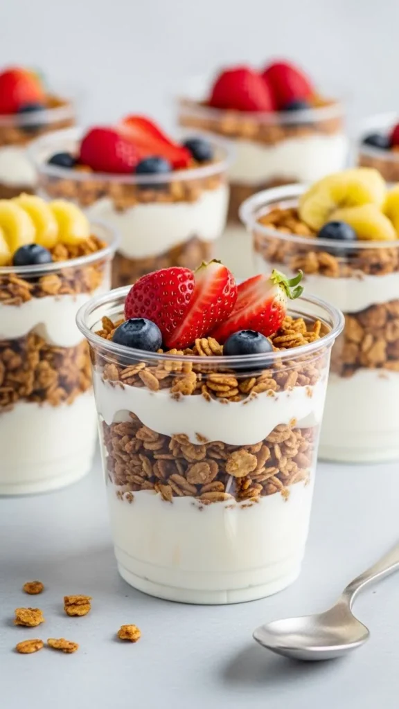 Yogurt and Granola Parfait Cups