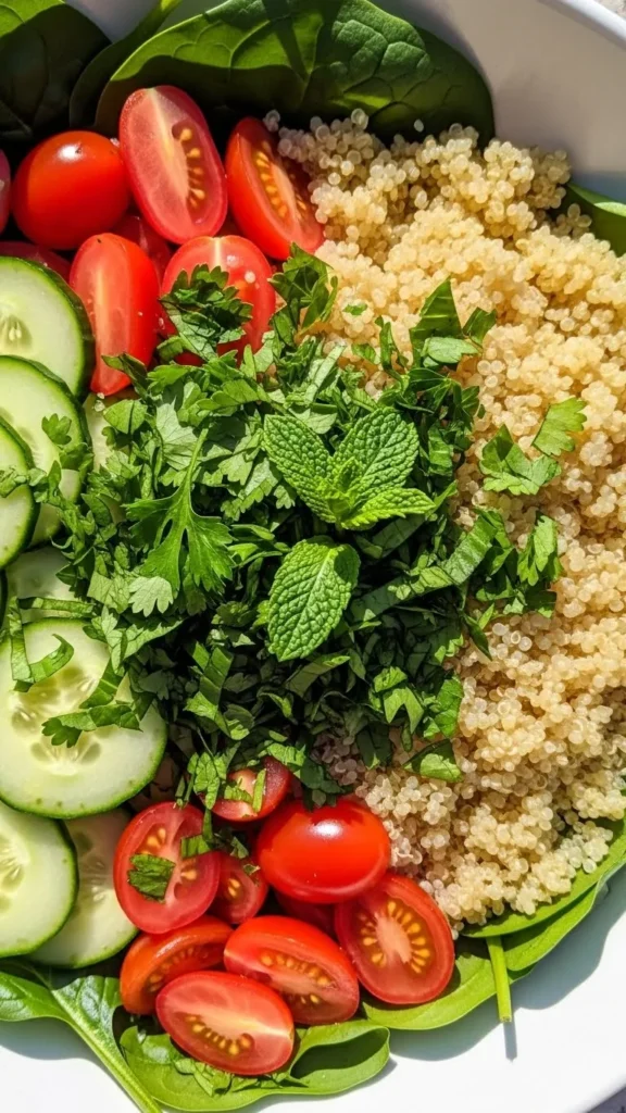 Zesty Lemon Garlic Quinoa Bowl