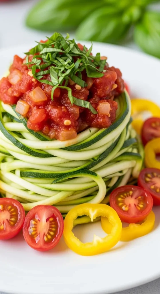 Zucchini Noodles with Marinara (200 Calories)