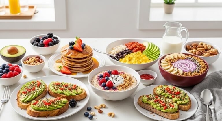 high fiber high protein breakfast