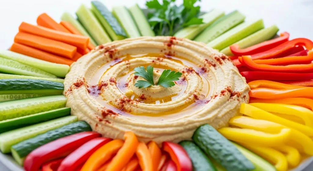 Hummus with Veggie Sticks