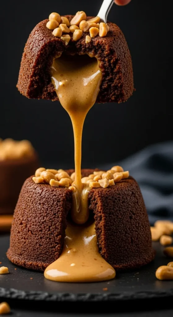 Molten Peanut Butter Cake