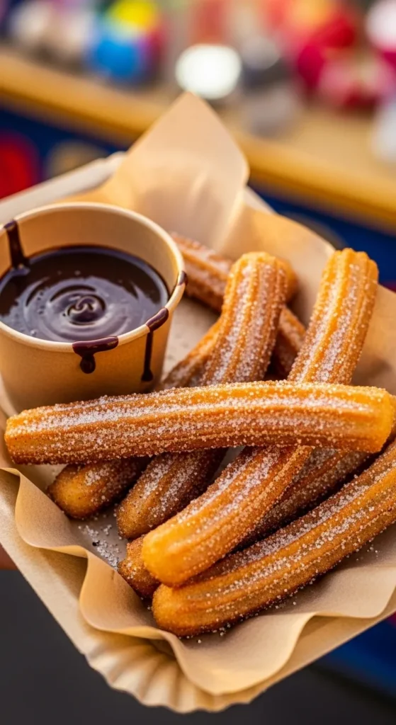 Churros with Chocolate Sauce