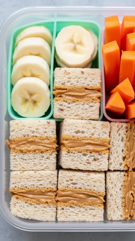 Peanut butter and jelly sandwich with a twist