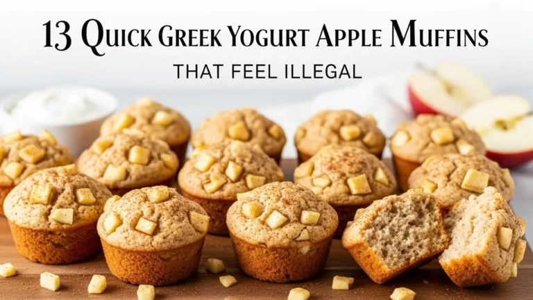 quick greek yogurt apple muffins