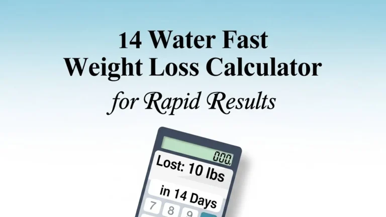water fast weight loss calculator