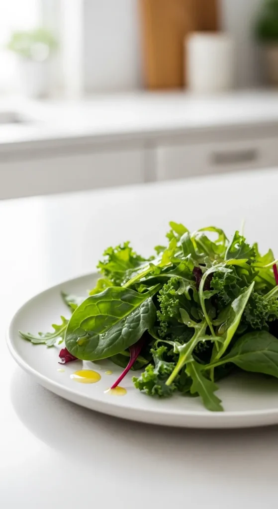 Simple Leafy Green Side Salad (Minimal, Clean, and Powerful)