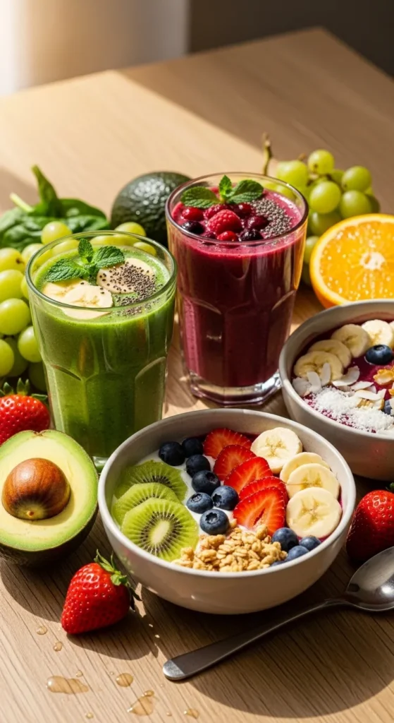 Smoothies and Breakfast Bowls