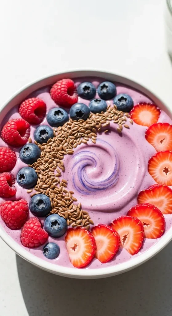 Berry & Flaxseed Smoothie Bowl
