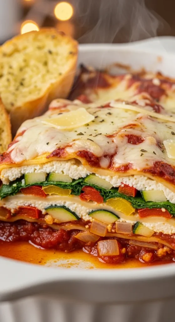 Cheesy Vegetable Lasagna (Pure Comfort)