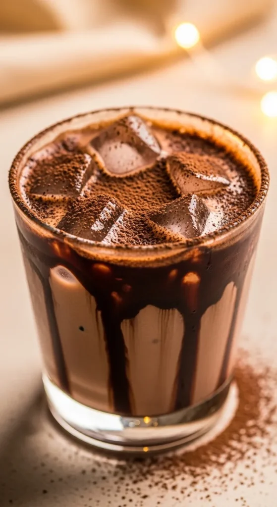 Chocolate Milk Mocktail (Dessert in a Glass)