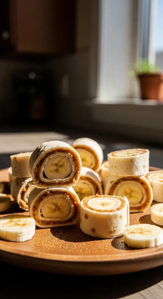 Peanut Butter & Banana Roll Ups