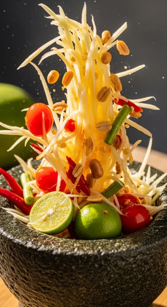 Thai Green Papaya Salad (Som Tam)