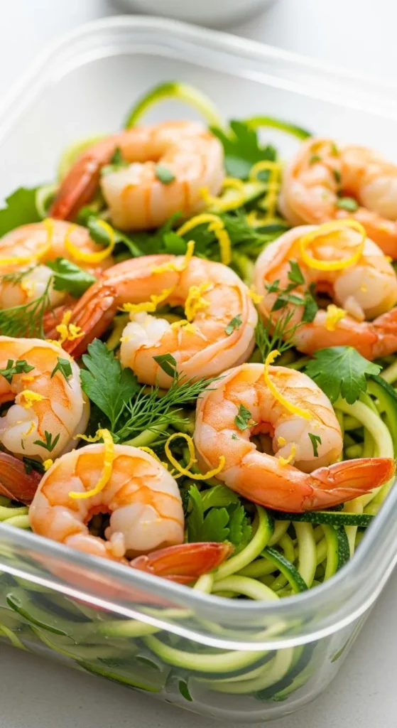 Shrimp and Zucchini Noodles