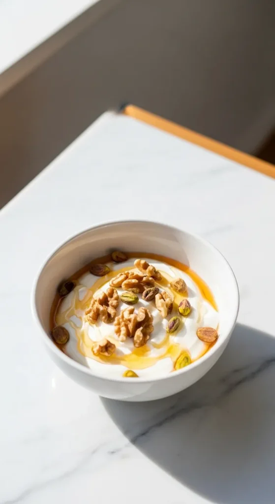 Greek Yogurt with Honey and Nuts