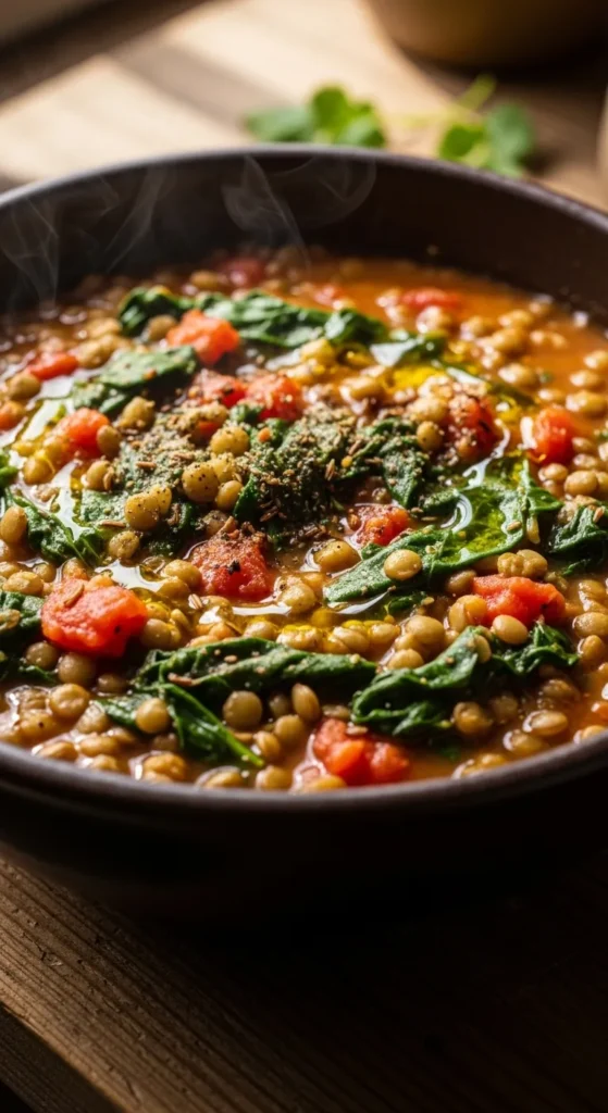 Lentil and Spinach Stew