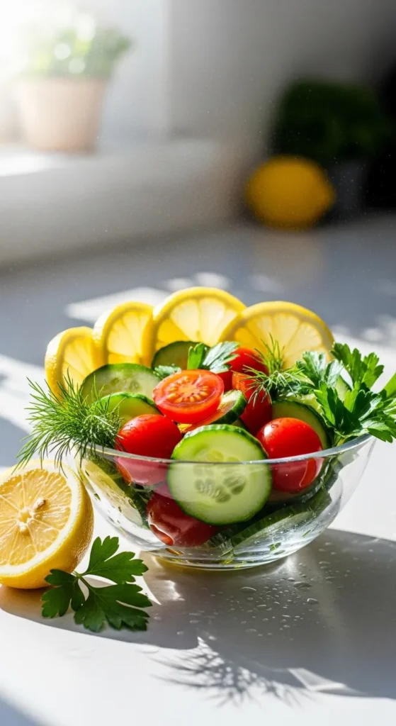 Cucumber and Tomato Side Salad (Cool, Clean, and Refreshing)