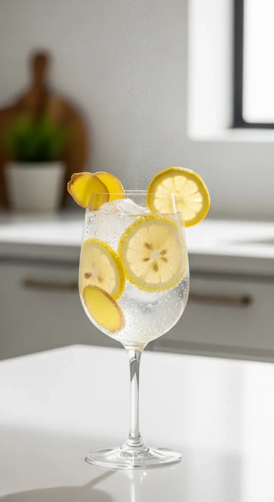 Sparkling Lemon Ginger Mocktail (Bold & Refreshing)