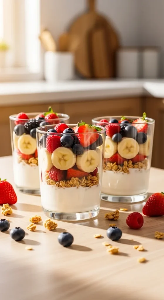 Yogurt Fruit Parfaits (The Snack That Pretends to Be Fancy)