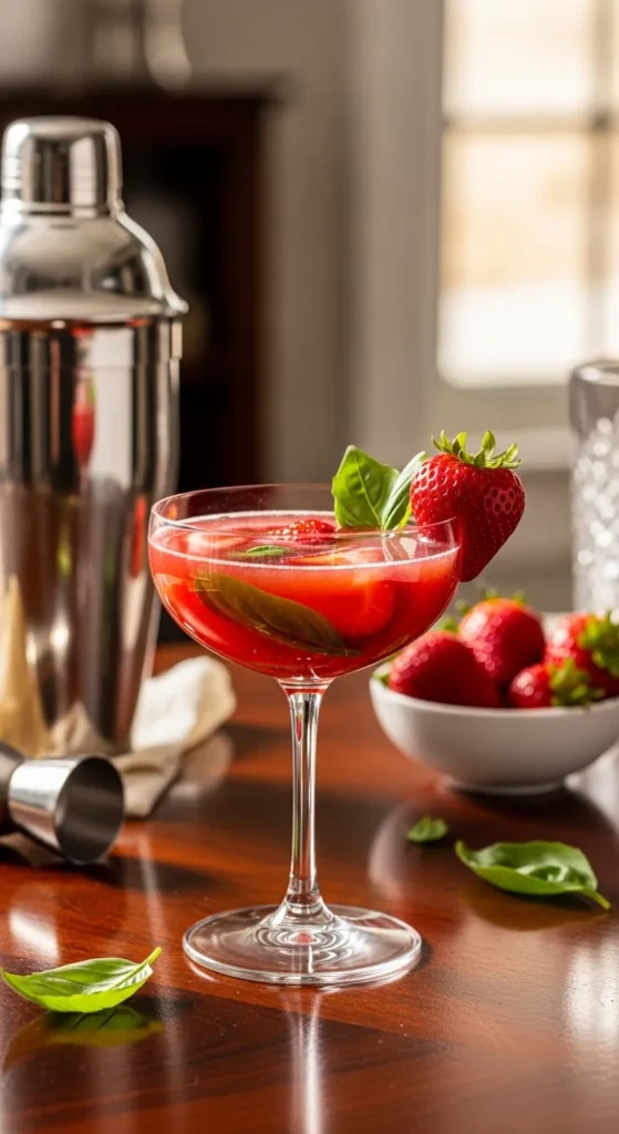 Strawberry Basil Smash (Unexpected but Amazing)