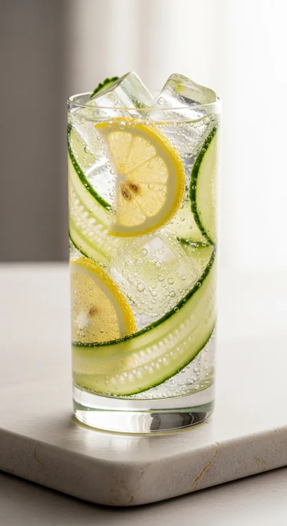 Cucumber Lemon Sparkler