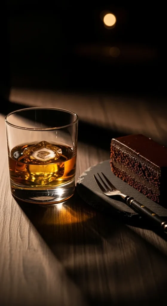Whiskey and Dark Chocolate Desserts