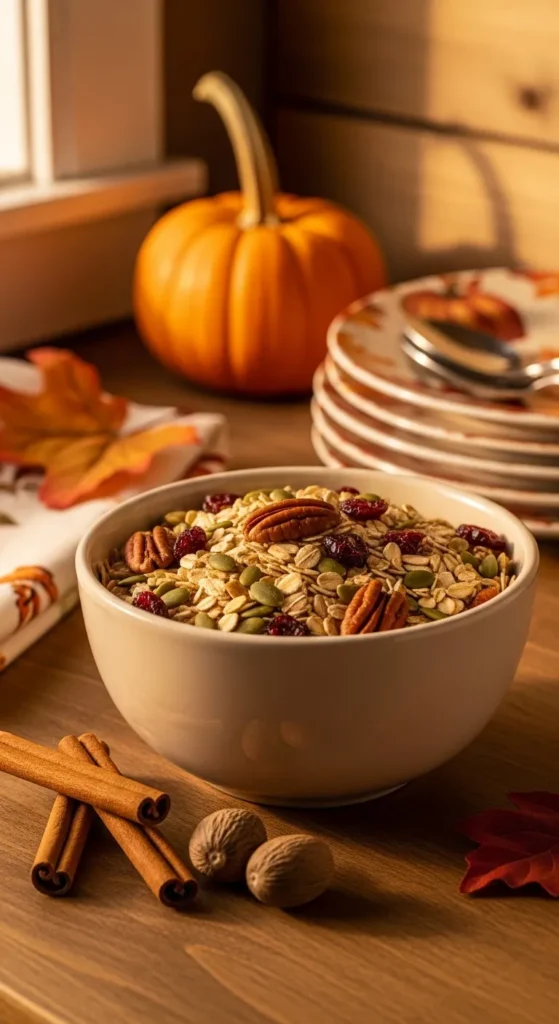 Pumpkin Spice Cozy Granola