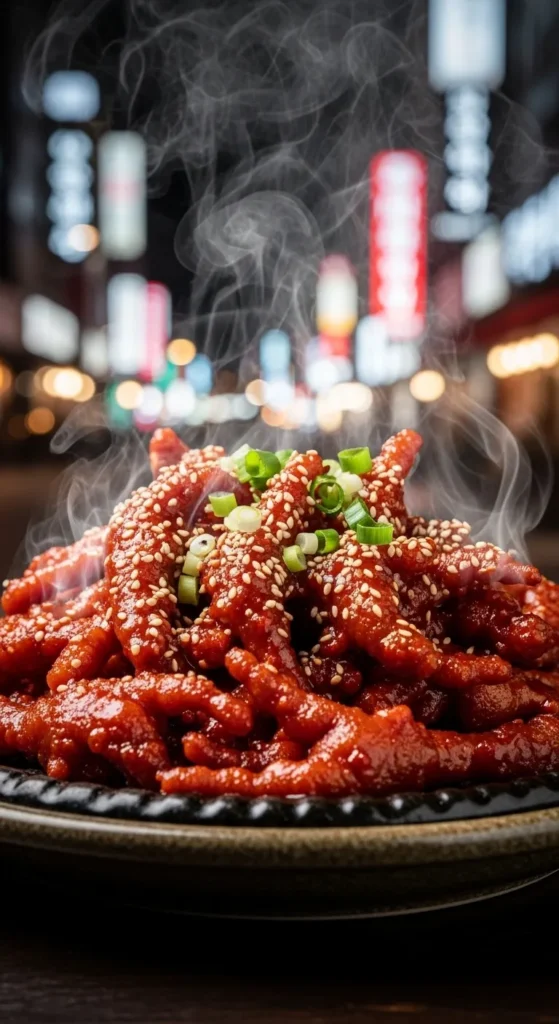 Korean Inspired Spicy Chicken Feet Recipe