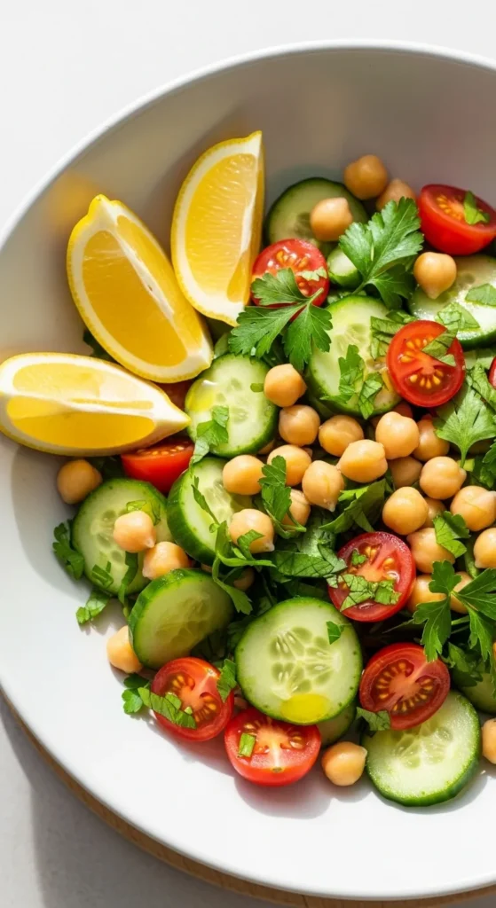 Chickpea Salad with Lemon & Herbs