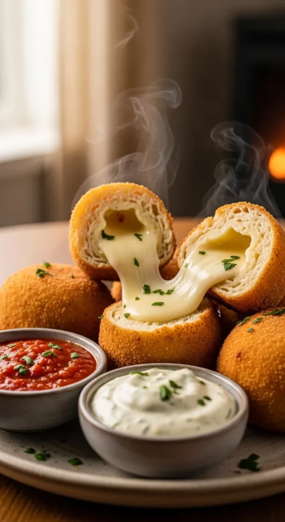 Cheese Stuffed Bread Rolls (Crispy Outside, Melty Inside)