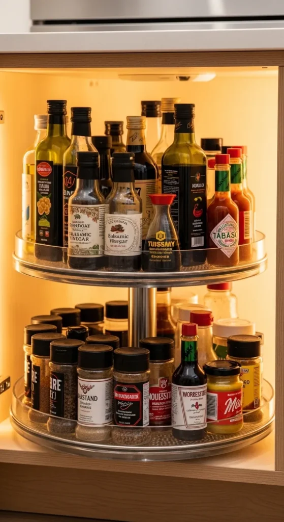 Lazy Susans Save You From Cabinet Deep Diving